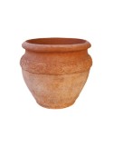 Decorated Impruneta Terracotta Vase
