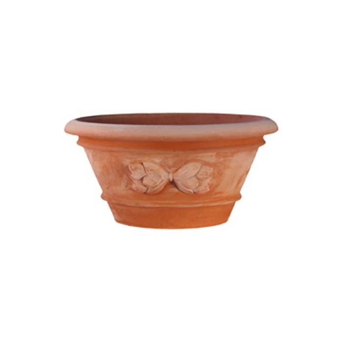 Vaso Ovale con Limoni in Terracotta