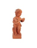 Playing Putto with Mandolin in Terracotta