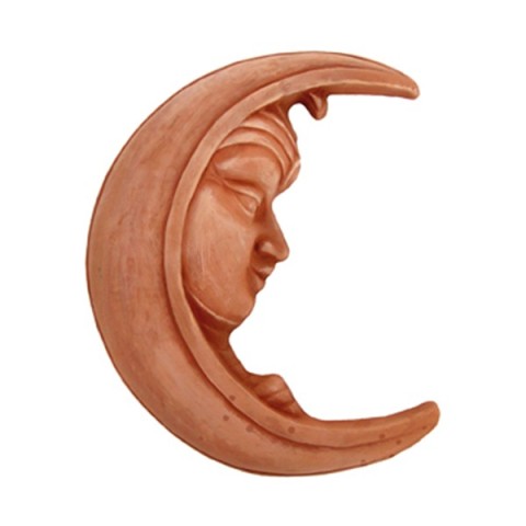 Luna con Volto di Donna in Terracotta