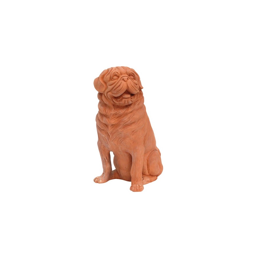 Pug Dog in Terracotta
