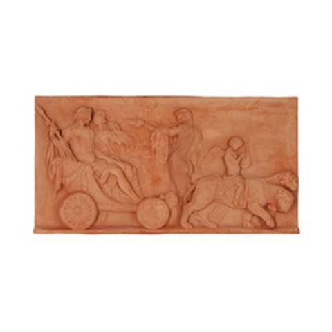 Pannello con Carro in Terracotta
