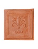Pannello Giglio in Terracotta