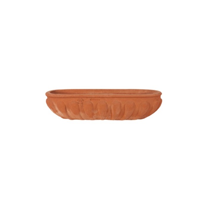Ovale Mignon Baccellato in Terracotta