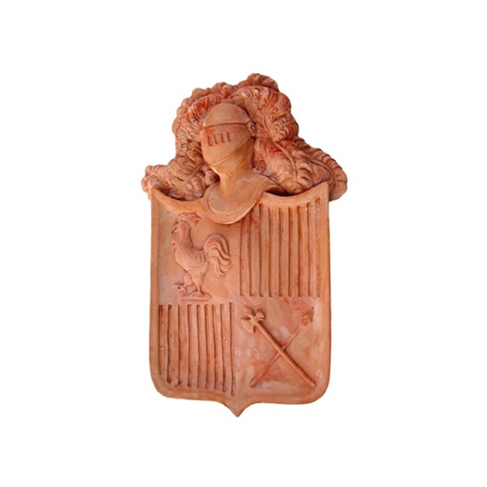 Stemma Scudo in Terracotta