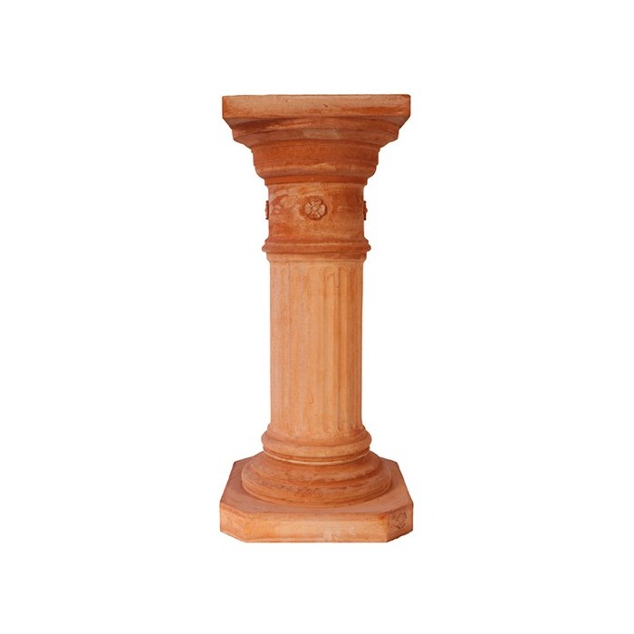 Colonna con Rosetta in Terracotta