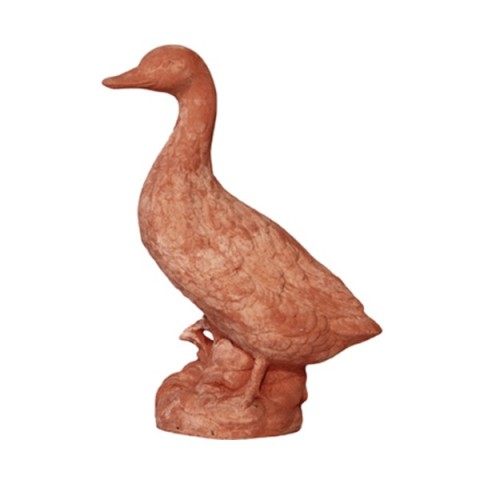 Papera sul Tronco in Terracotta