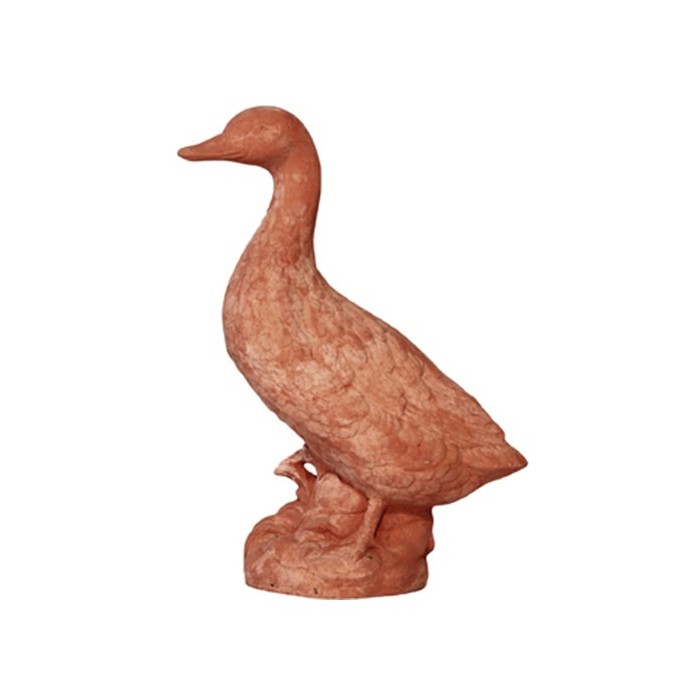 Papera sul Tronco in Terracotta