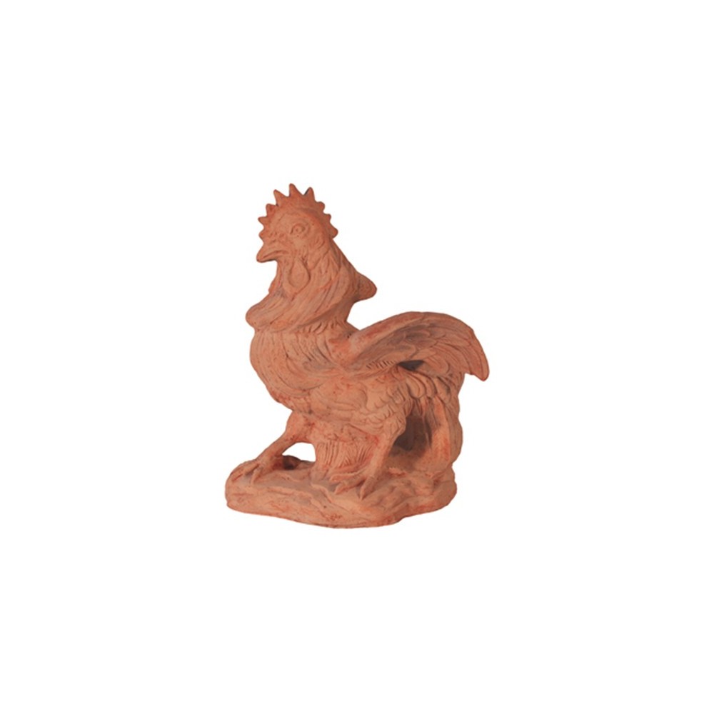 Gallo Combattente in Terracotta