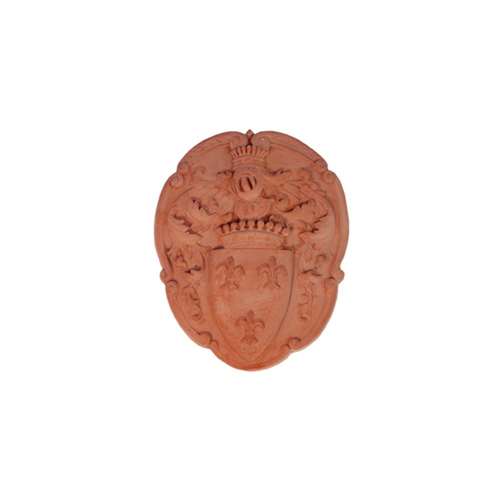 Stemma con Tre Gigli in Terracotta