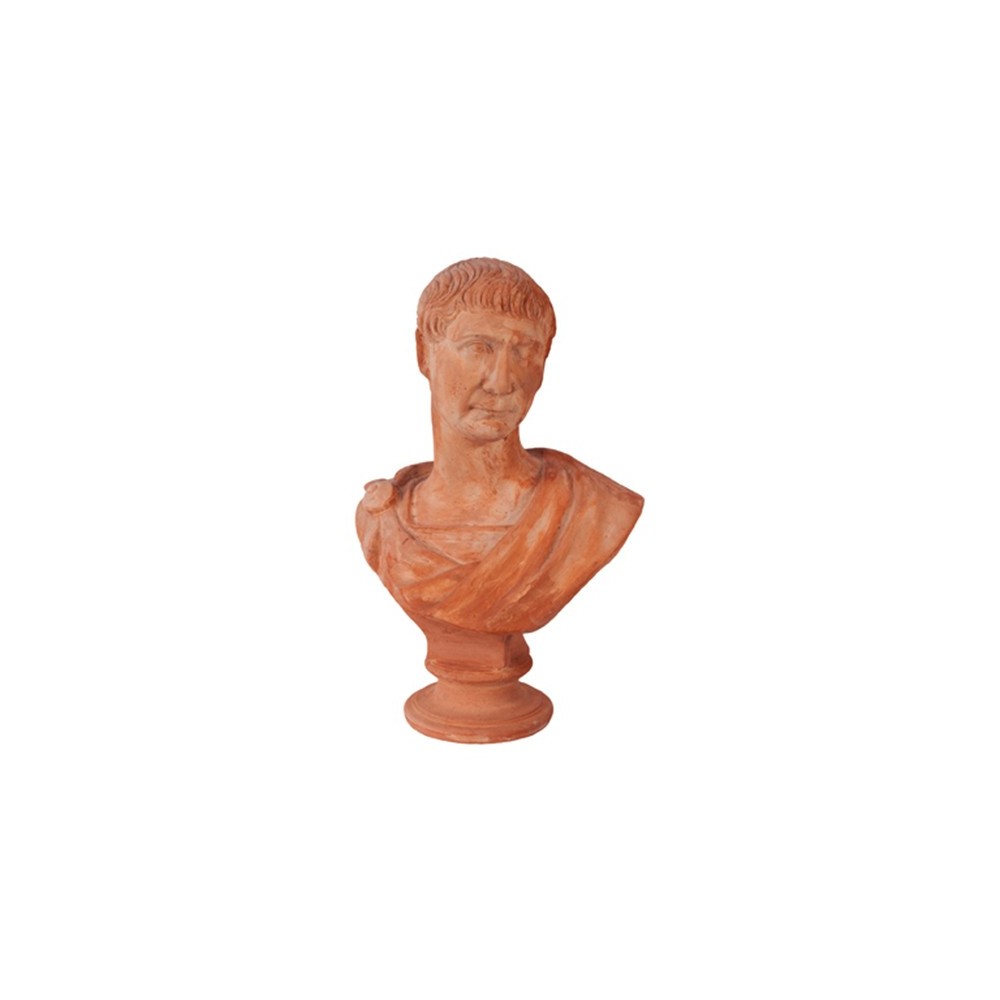Trajan Bust in Terracotta