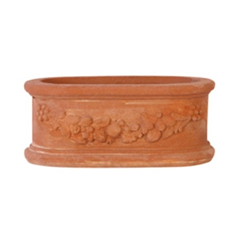 Ovale Festonato in Terracotta
