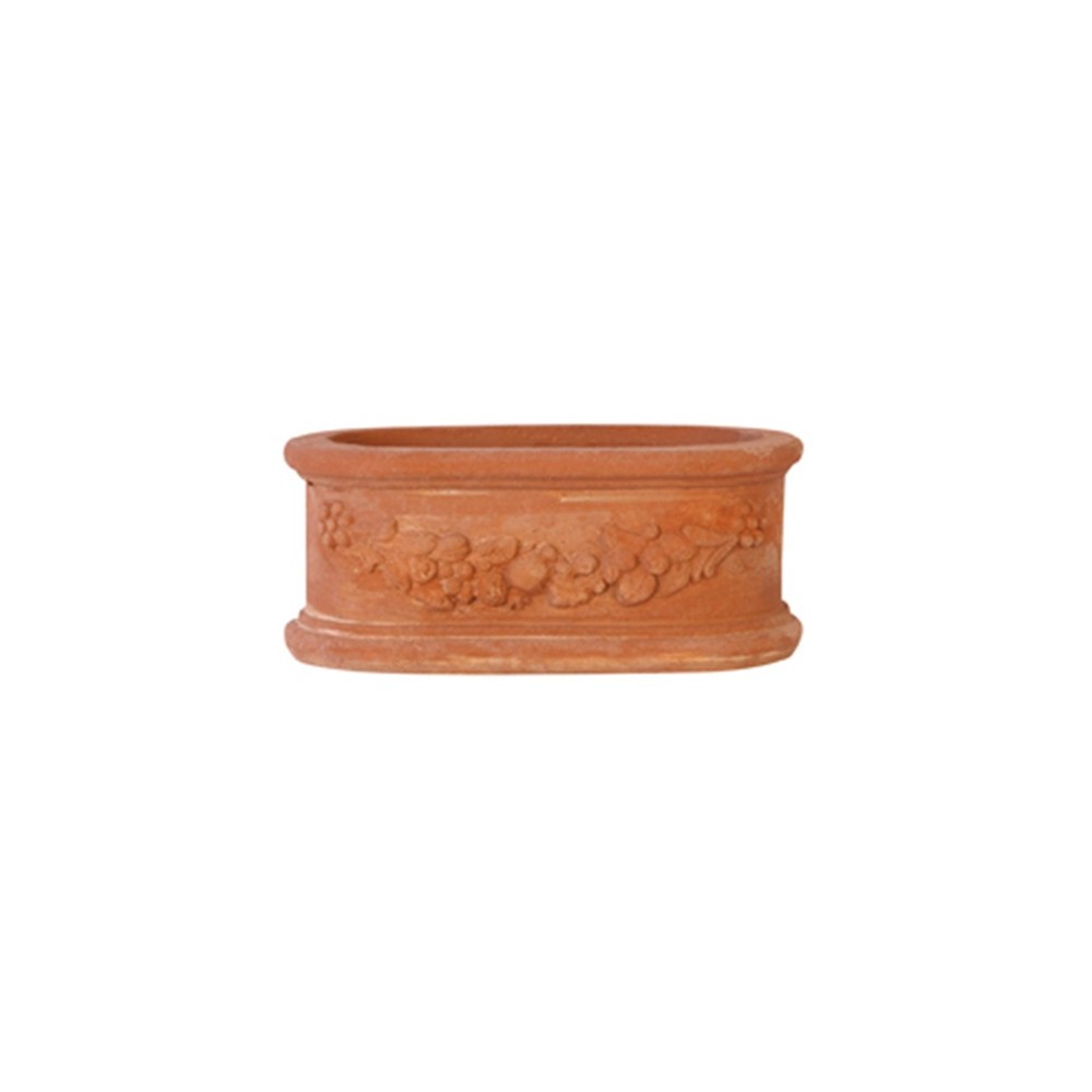 Ovale Festonato in Terracotta