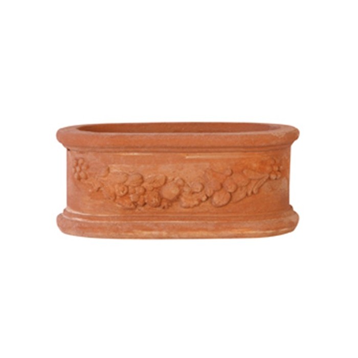 Ovale Festonato in Terracotta