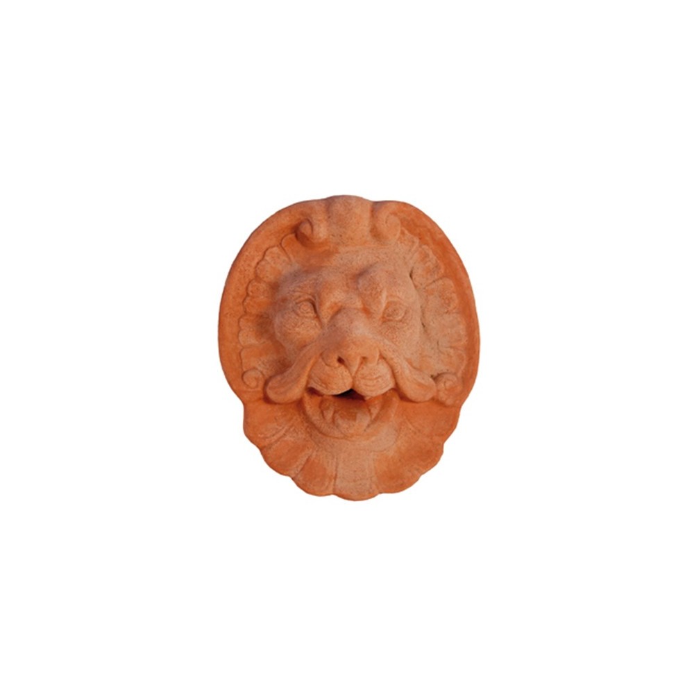 Lion Mask in Terracotta
