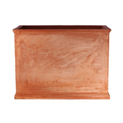 Smooth High Box in Impruneta Terracotta