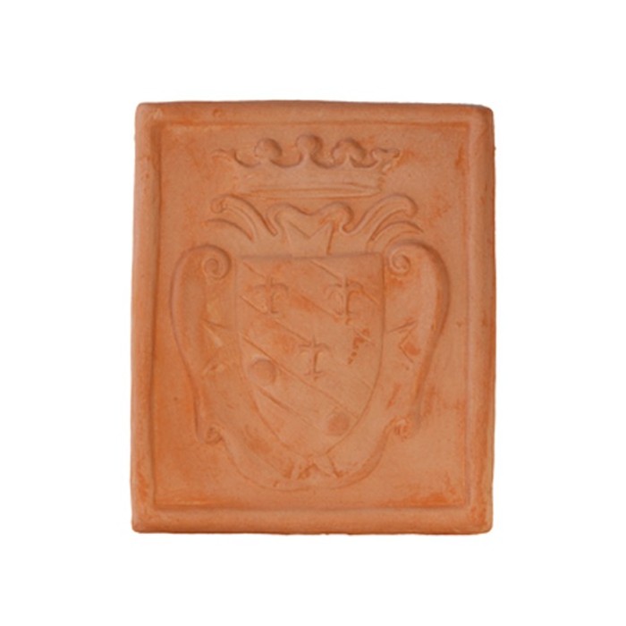 Mattonella Tre Gigli in Terracotta