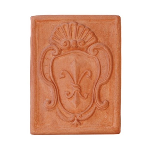 Mattonella Giglio in Terracotta