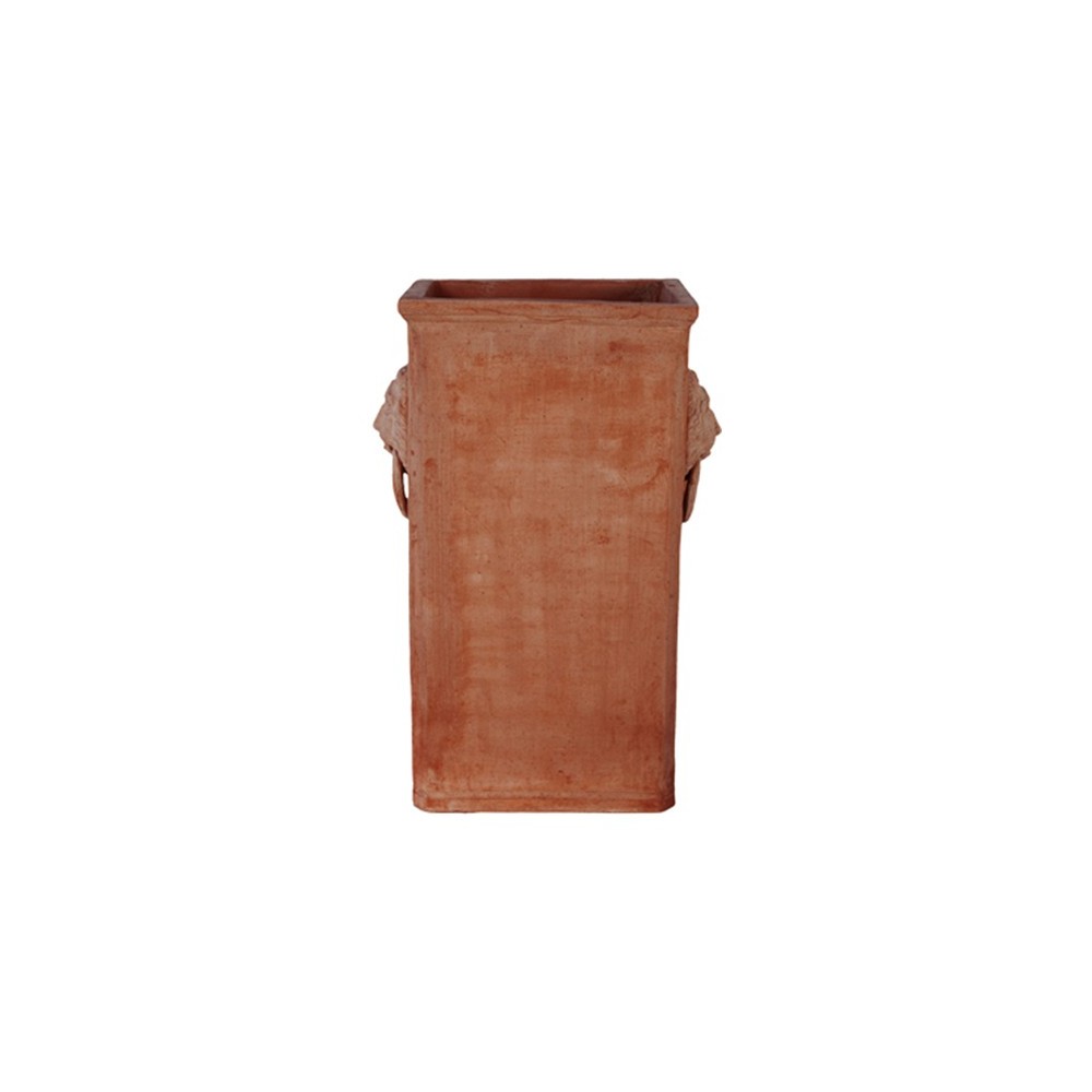 Portaombrelli Rettangolare con Maschere in Terracotta