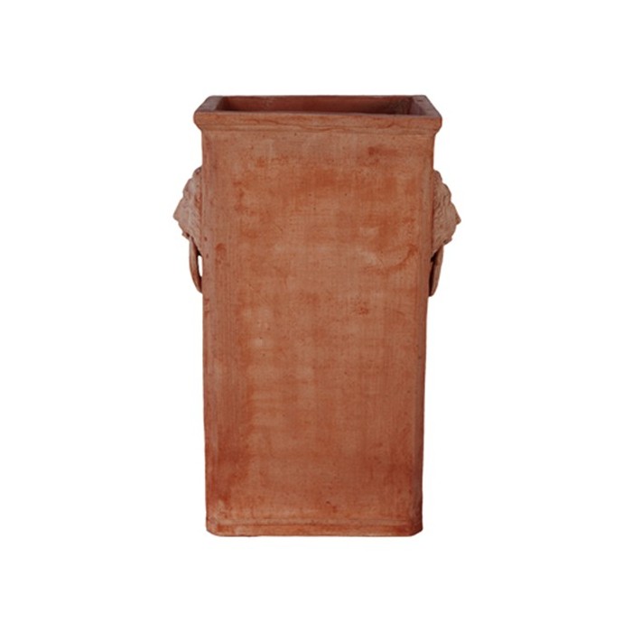 Portaombrelli Rettangolare con Maschere in Terracotta