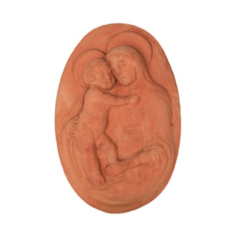Madonna ovale in Terracotta