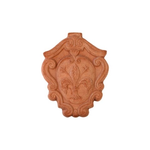 Stemma con Giglio in Terracotta