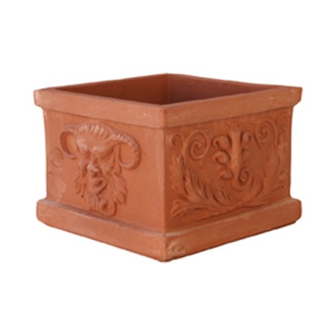 Square with Terracotta Masks