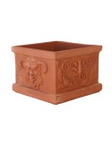 Square with Terracotta Masks