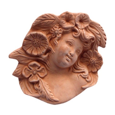 Maschera Primavera in Terracotta