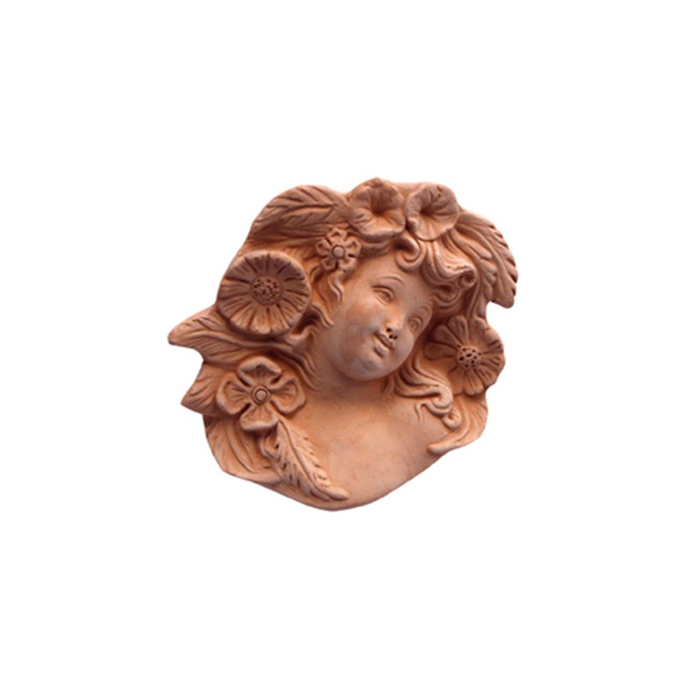 Maschera Primavera in Terracotta