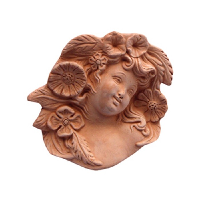 Maschera Primavera in Terracotta