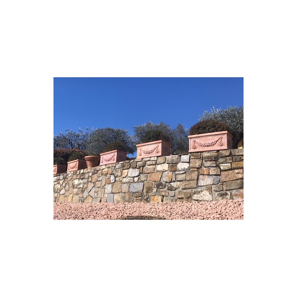 Festooned Terracotta Box from Impruneta