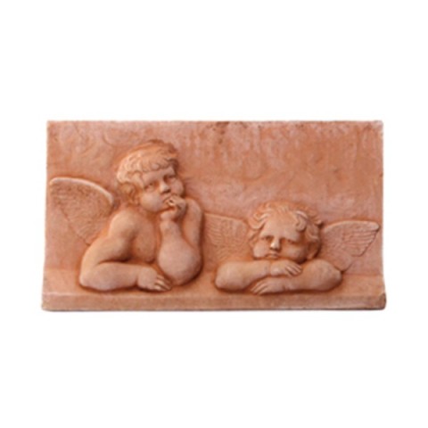 Pannello Cherubini Michelangelo in Terracotta