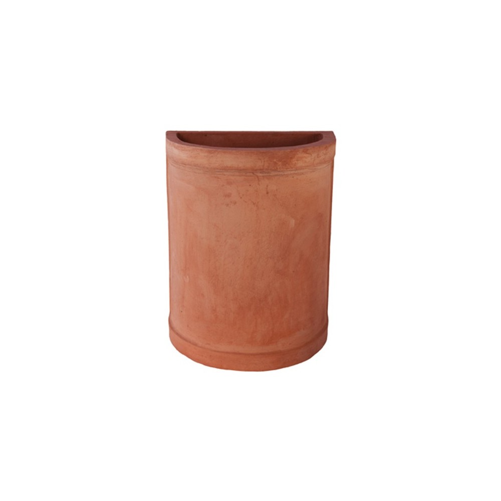 Vaso a Parete Liscio in Terracotta d'Impruneta