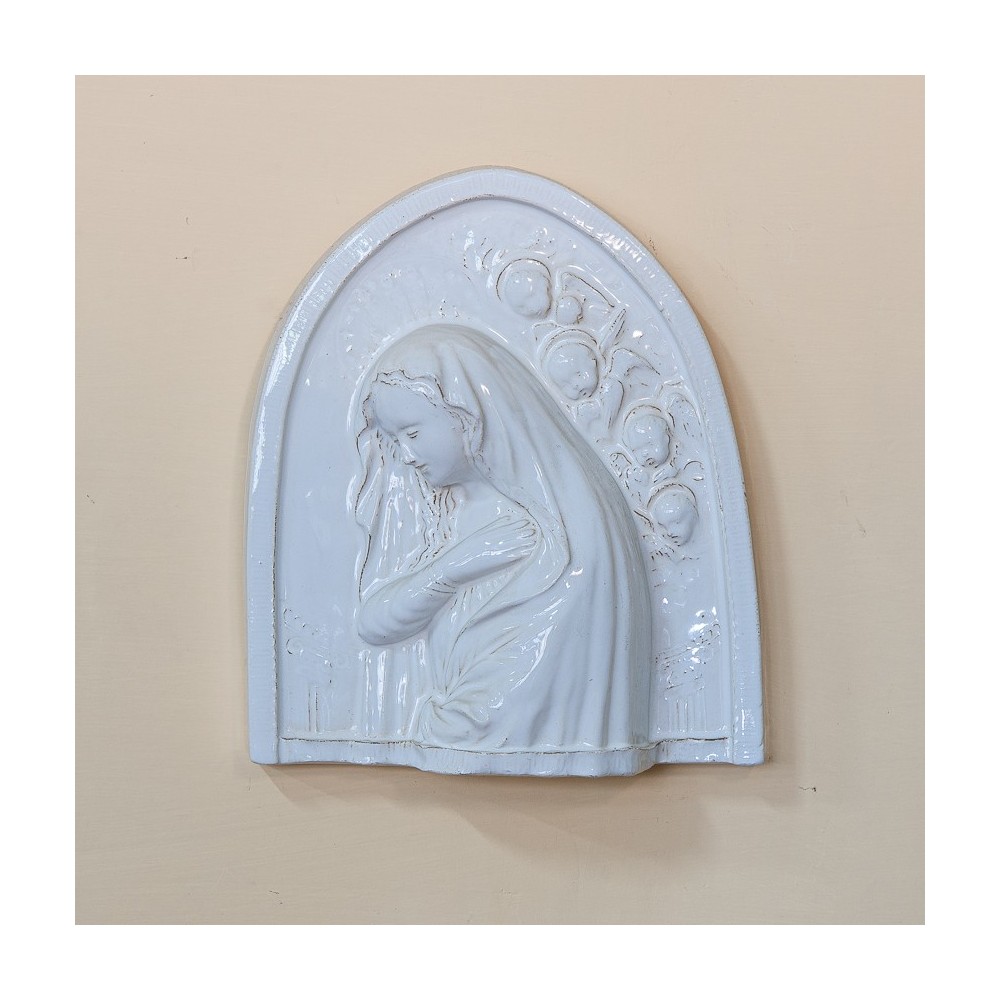 Madonna Smaltata in Ceramica