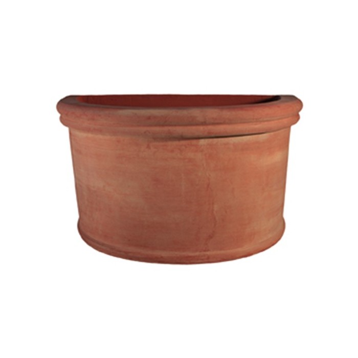 Vaso a Parete con Bordo in Terracotta di Impruneta