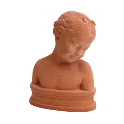 Girl Bust Pampaloni in Terracotta