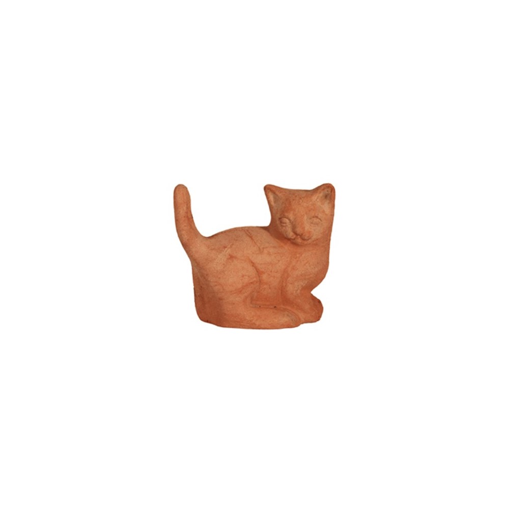 Gatto Coda Ritta in Terracotta