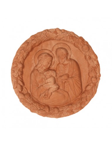 Sacra Famiglia Robbiana in Terracotta