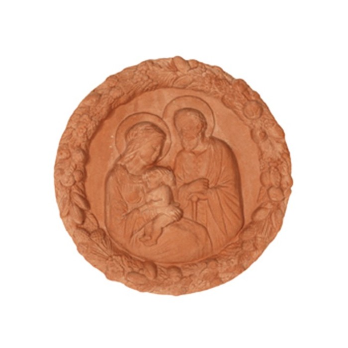 Sacra Famiglia Robbiana in Terracotta