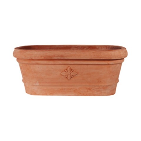 Ovale With Terracotta Rose Window from Impruneta