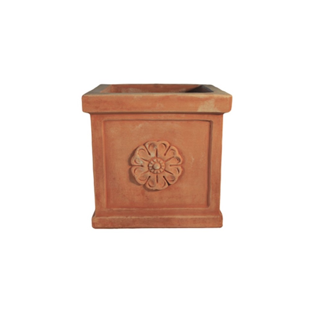 Impruneta Terracotta Rosetta Cube