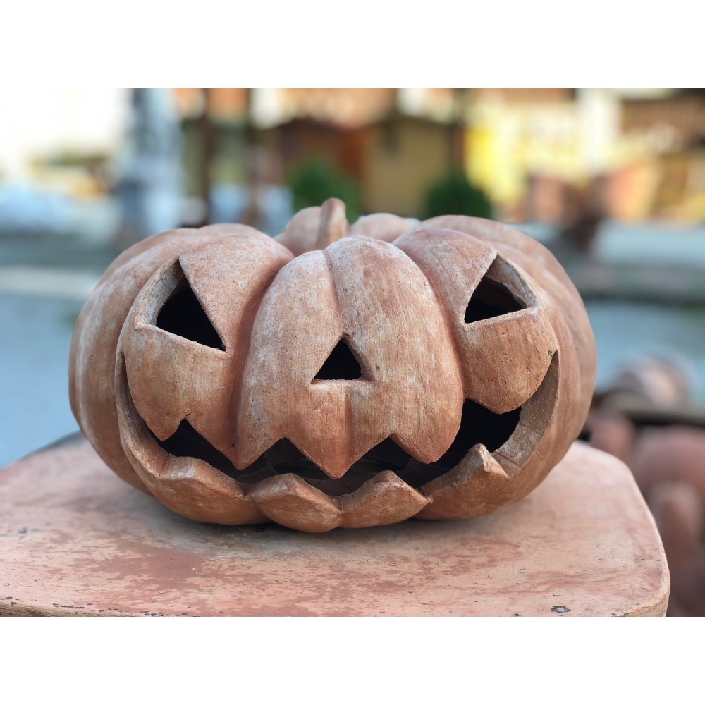 Zucca di Halloween in Terracotta