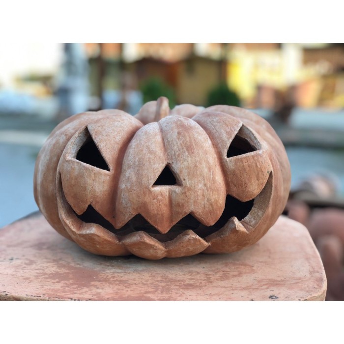 Zucca di Halloween in Terracotta
