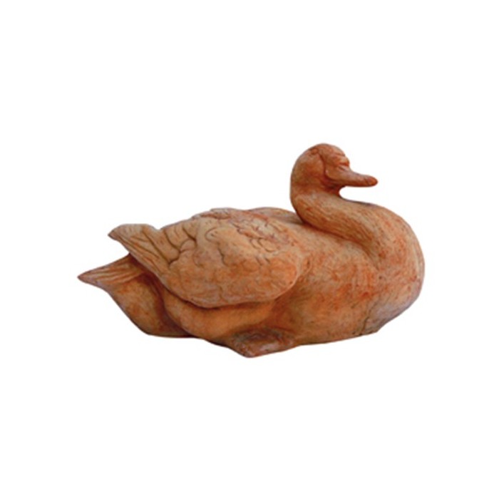 Terracotta Duck with Retracted Neck