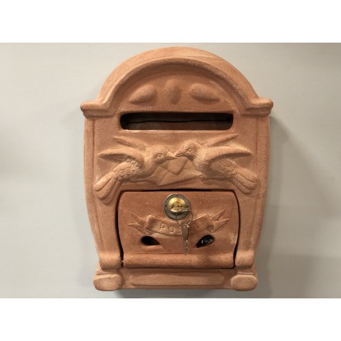 Cassetta della Posta con Uccellini in Terracotta 2