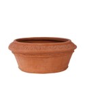 Ovale con greca in terracotta