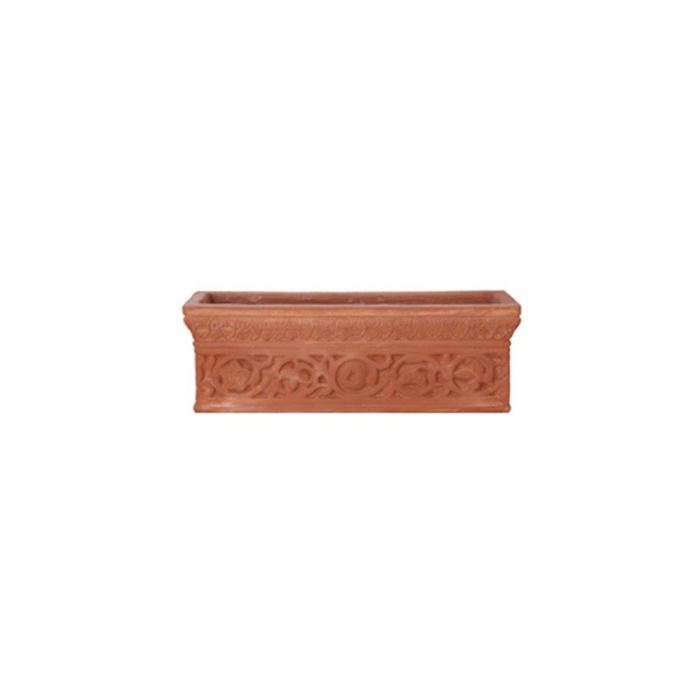 Cassetta decorata in terracotta