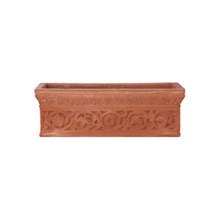 Cassetta decorata in terracotta