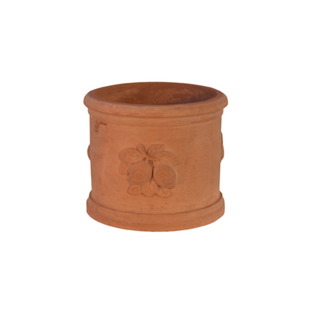 Cilindro con Limoni in Terracotta